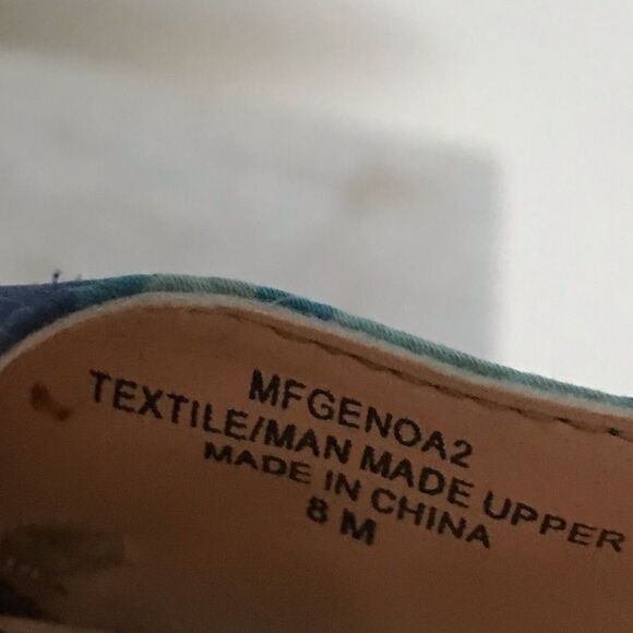 Marc Fisher Floral Peep Toe Wedge Shoes 8M - Picture 10 of 10